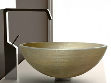 VENICE Ø 40 - Countertop round glass washbasin by Glass Design - view 2